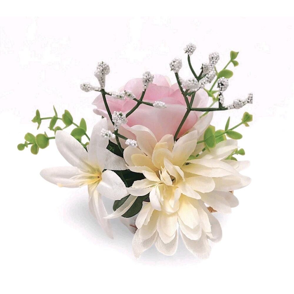 Tea Party Pink Rose‎ Chrysanthem Silk Floral Arrangement Bridal Birthday POP-IN